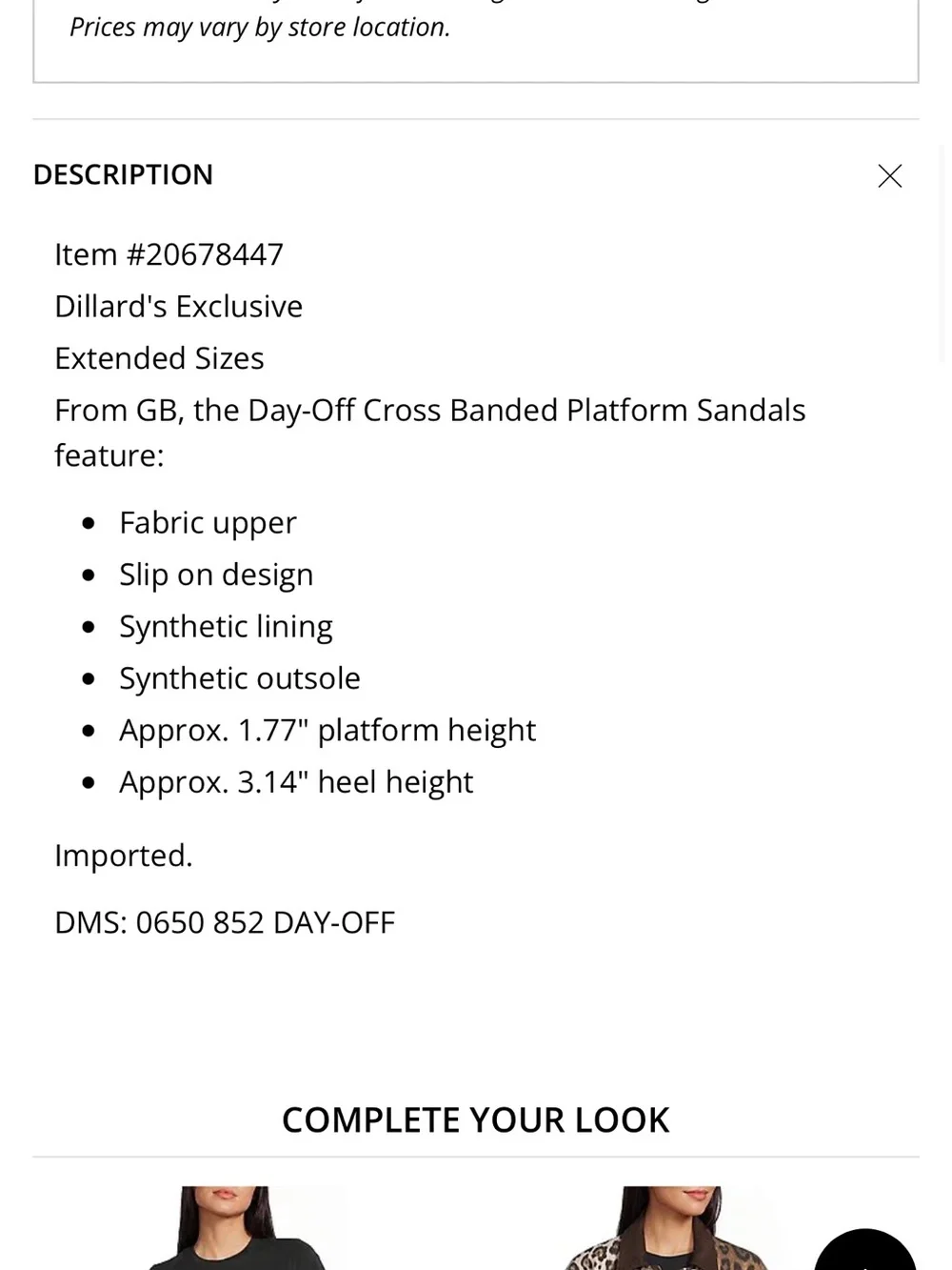 GB Day-Off Cross Banded Platform Sandals